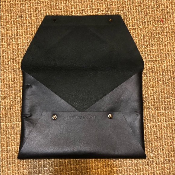 Tribe Alive Leather Clutch in Black - Picture 5 of 10